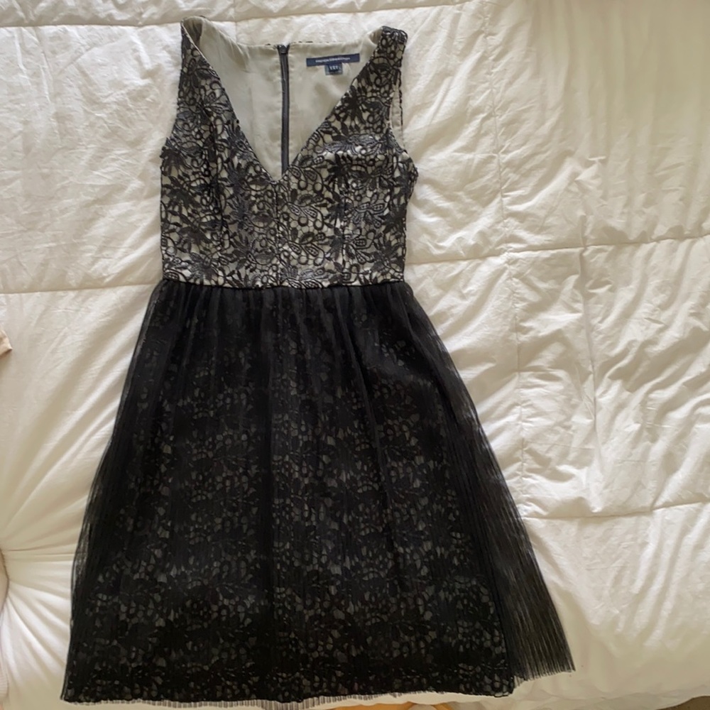 Black and White Lace cocktail dress